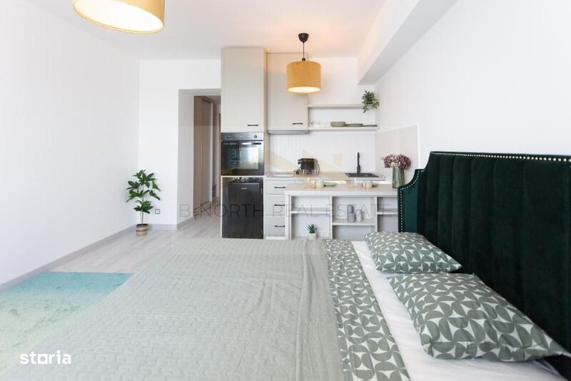 Garsoniera de inchiriat moderna, cladire renovata, facilitati premium